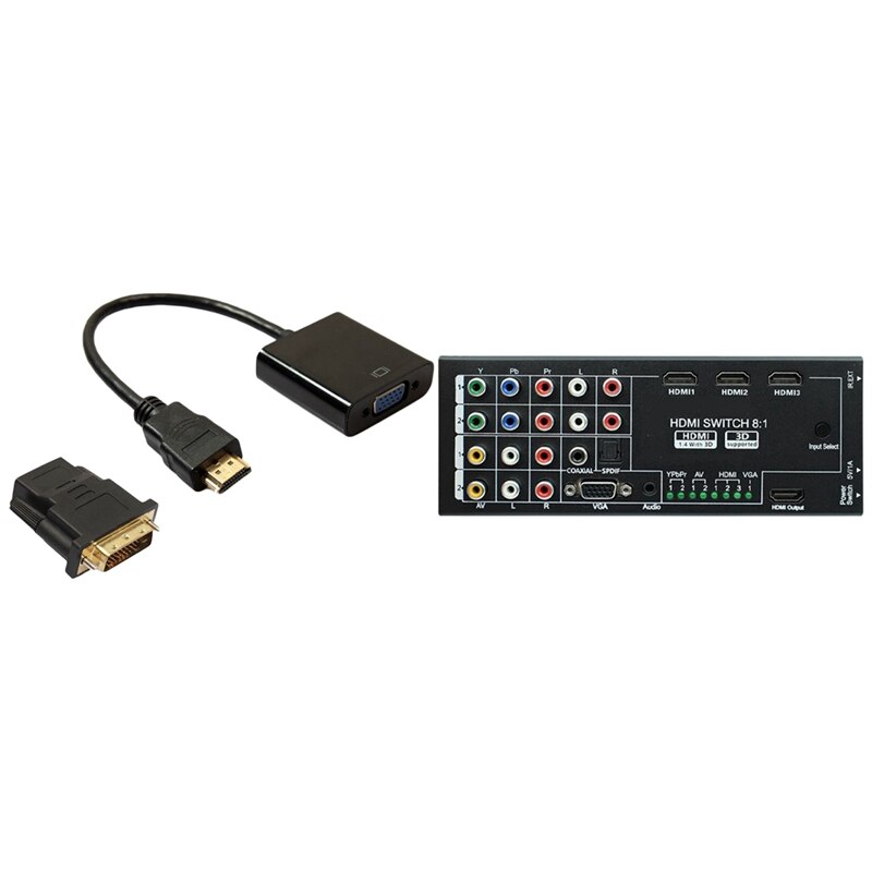 ǥ DVI-Vga WAWPI - DVI  24 + 1 A VGI    HDMI ȯ (EU ÷)